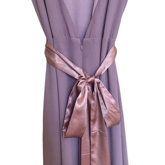 Lulu's That Special Something Dusty Mauve Maxi Dress Size Small - Picture 7 of 12